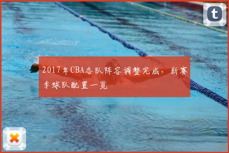 2017年CBA各队阵容调整完成，新赛季球队配置一览